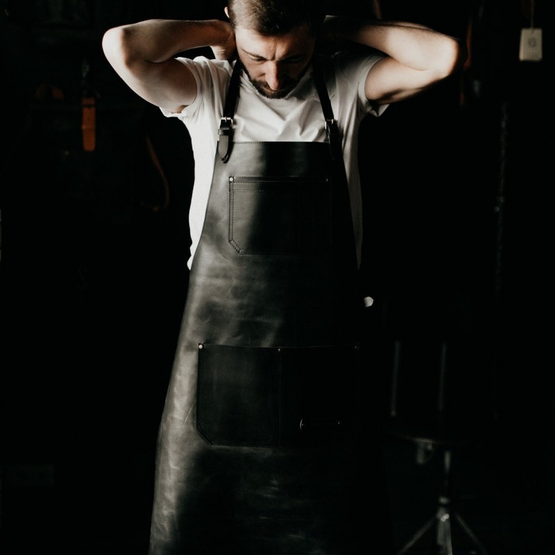 Leather apron for men Chef apron Utility apron Welding leather apron Mens apron Barber apron Christmas gift